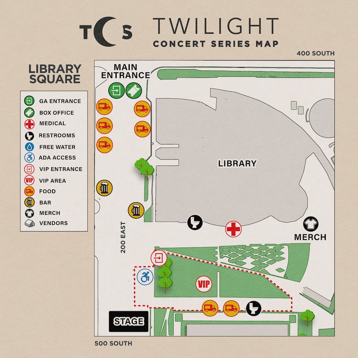Twilight Map Library Square